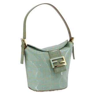 Fendi Pre-owned Bucket Bags, female, Green, Size: ONE SIZE Pre-owned Vintage Bucket Bag