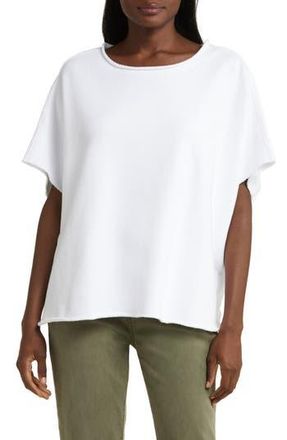 Frank & Eileen Olive Triple Fleece Original Capelet in White at Nordstrom Rack