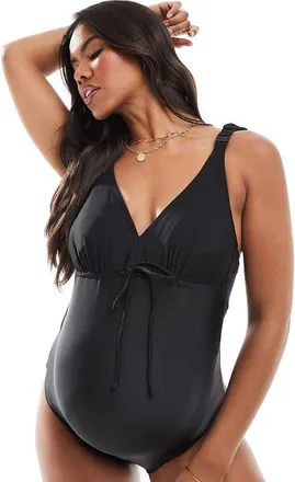 Mama Licious Mamalicious Maternity swimsuit in black