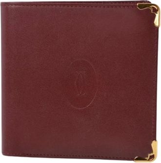 Cartier Pre-owned Wallets, male, Red, Size: ONE SIZE Pre-owned Must Bi-fold Wallet