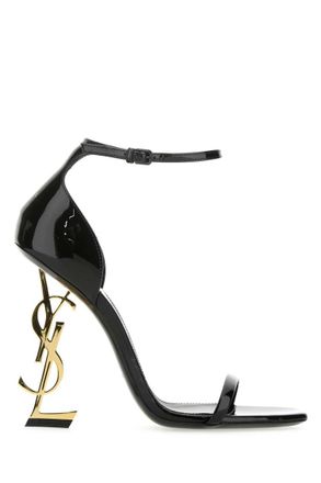 Saint Laurent Black Leather Opyum 110 Heels