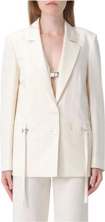 Patrizia Pepe Blazer monopetto con dettaglio fiocco - - Jackets - Donna - Beige - S