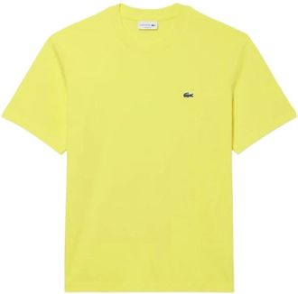 Lacoste T-shirt met klein logo - Heren - T-shirts - Geel - XL - Tops
