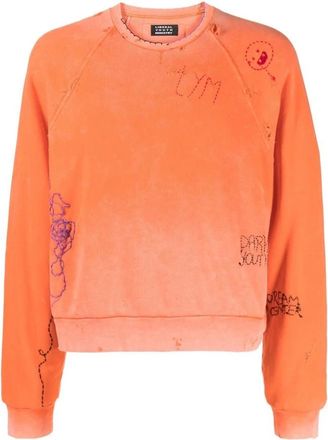 Liberal Youth Ministry Embroidered Distressed Sweatshirt