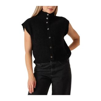 des petit hauts Alibou Vest - Dames - Jassen - Zwart - Maat: L