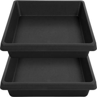 OEM Soportes Cuadrados Para Plantas (2 Unidades), Pl&aacute;stico Extraprofundo