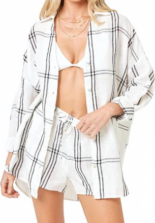 L*Space Rio Short In Late Mornings Plaid