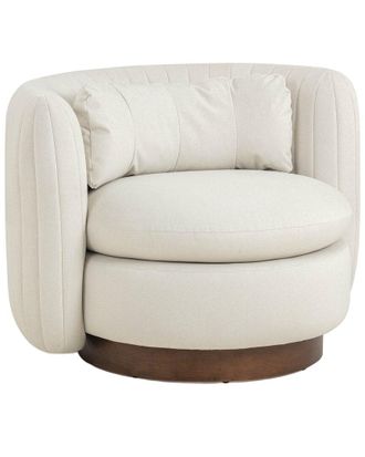 TOV Furniture Tov Furniture Nura Vegan Mohair Swivel Accent Chair