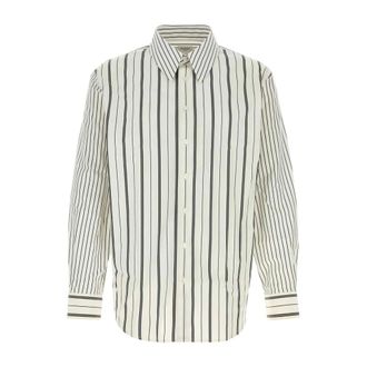 Saint Laurent Popeline overhemd met afneembare kraag - Heren - Overhemden - Veelkleurig - Maat: M Katoen