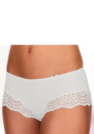Lascana Panty LASCANA Aurora, Damen, Gr. 32/34, beige (creme), Spitze, Obermaterial: 86% Polyamid, 14% Elasthan, k&ouml;rpernah, Unterhosen Panty, mit edlem Spitze