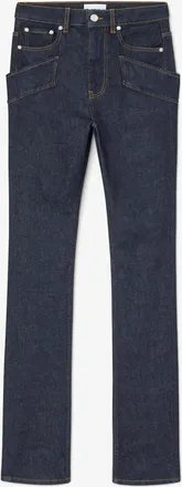 Ganni Navy Slim Skinny Jeans in Stretch Denim - Size 24W/33L Organic Cotton