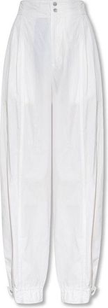 Bottega Veneta White Cotton Casual Womens Pants
