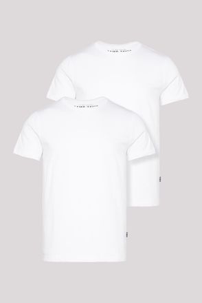 Camp David T-Shirt CAMP DAVID, Herren, Gr. M, weiss (opticwei&szlig;), Single Jersey, Obermaterial: 100% Baumwolle, unifarben, gerade h&uuml;ftbedeckend, Rundhals, Shirts T