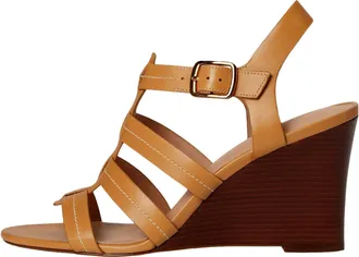 Cole Haan Josie Fisherman Wedge Sandals Biscuit W32277 Womens