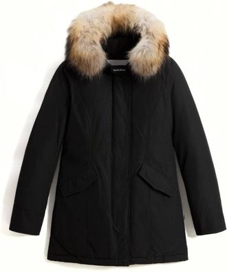 Woolrich Parkas, female, Black, Size: XS Arctic Racoon Hooded Parka
