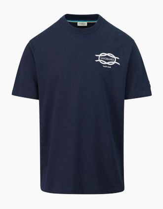 Sandbanks Mens Sandbanks Yacht Club T-Shirt Navy - Size: 36