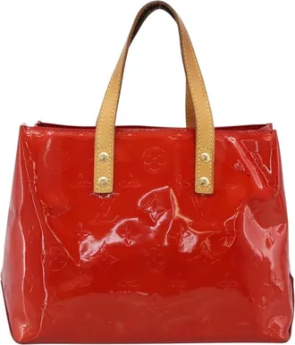 Louis Vuitton Reade Monogram Vernis Red Patent_Leather Handbag (Pre-Owned)