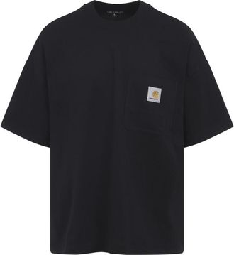 Carhartt Work in Progress Black Crewneck Logo T-Shirt
