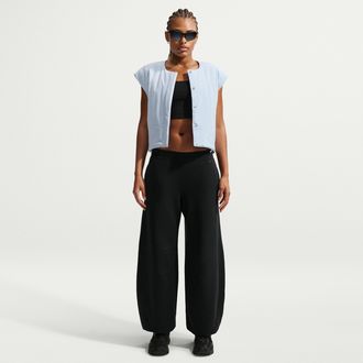 Nike Womens 24.7 ImpossiblySoft High-Waisted Wide-Leg Pants in Black | IR1932-010
