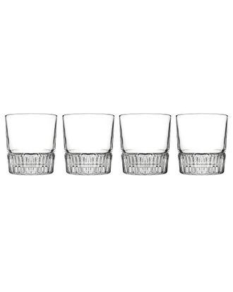 Godinger Set of 4 Latitude Double Old Fashioned Glasses