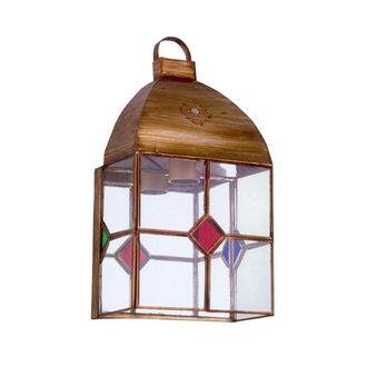 Fabrilamp Aplique Granadino 1xe27 Cuero/colores 30x16x10 Cm