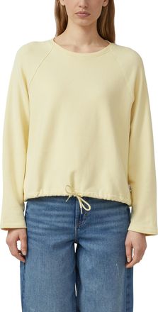 s.Oliver Sweater S.OLIVER, Damen, Gr. 34, butter gelb, Sweatware, Obermaterial: 98% Baumwolle, 2% Elasthan, unifarben, l&auml;ssig geschnitten h&uuml;ftbedeckend, Rundha