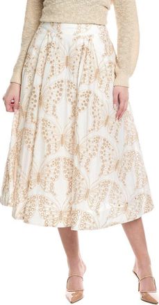 Milly Butterfly Eyelet A-Line Skirt