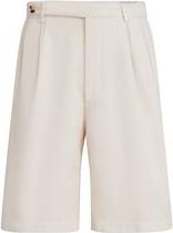 Brunello Cucinelli Bermuda shorts with pleats in Off-White at Nordstrom, Size 52 It