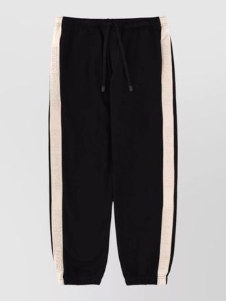 Versace Jeans Couture jogging trousers logo side stripe elastic cuffs