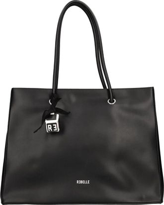 Rebelle Leren Tote Bag - Dames - Shoppers - Zwart - ONE Size - Leer - Tassen