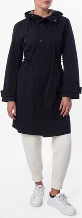 Burberry Womens Black Recycled Nylon Parka, Size XX-Small