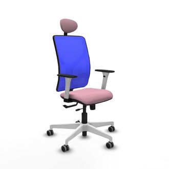 Piqueras y Crespo Silla De Oficina Piqueras Y Crespo Motilla Blanco Brazos Ajustables