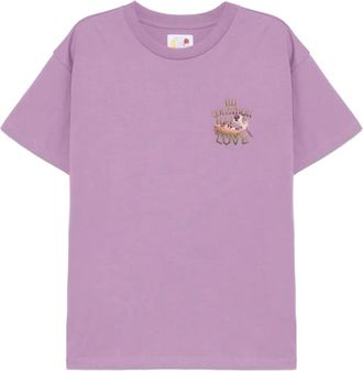Sky High Farm T-shirt con stampa grafica - Viola