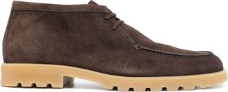 Santoni suede lace-up desert boots - men - Calf Leather/Calf Suede/Rubber - 10 - Brown