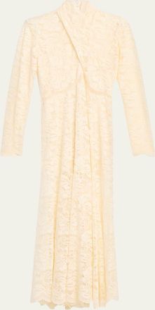 Paco Rabanne Layered Lace Maxi Dress