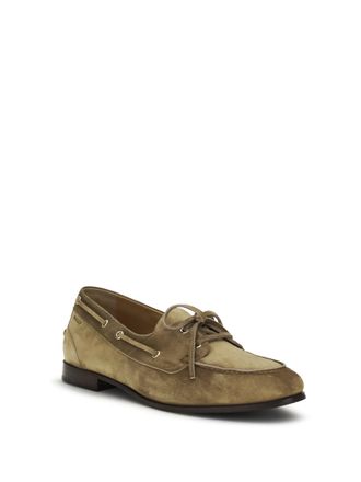 Bally Mens Plume Suede Loafers Sigaro Buffalo