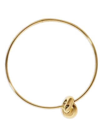 Jennifer Fisher knot-detail choker necklace - women - Gold Plated Brass - One Size