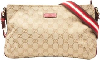 Gucci Pre-owned Cross Body Bags, female, Beige, Size: ONE SIZE Pre-owned Crossbody Bag
