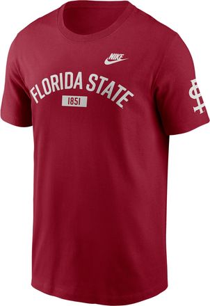Nike Florida State Legacy Arch 2-Hit Nike Mens College T-Shirt in Red | N19969WFSH-5ML