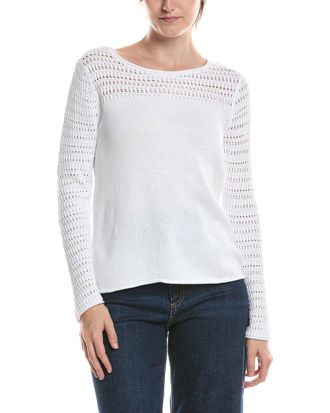 Nic+Zoe Nic & Zoe Petite Placed Pointelle Sweater
