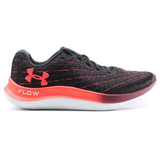 Under Armour Flow Velociti Wind CLRSFT Synthetic Textile Mens Low Top Trainers - Black Red - Size:UK 11.5