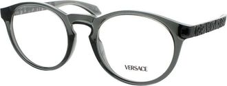 Versace Unisex Transparent Rectangular Eyeglass Frames 0Ve3355U