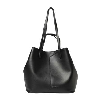 Emporio Armani Tassen, Dames, Zwart, ONE Size, Leer, 24/7 M Tote Bag