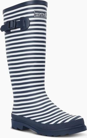 Regatta Womens Fairweath Rain Boots with Lug Sole - Navy Whitstr - Size: 4