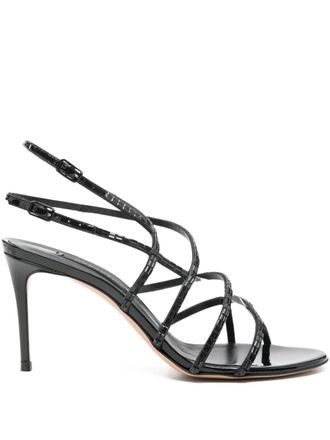 Casadei 90mm round-toe sandals - Black