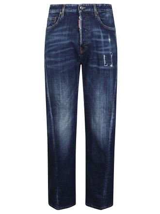 Dsquared2 Loose Twisted Cotton-Blend Jeans