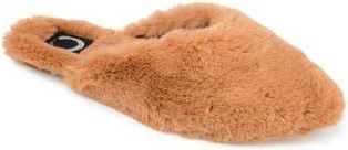 Journee Collection JOURNEE Sundown Faux Fur Slipper in Camel at Nordstrom Rack, Size 7