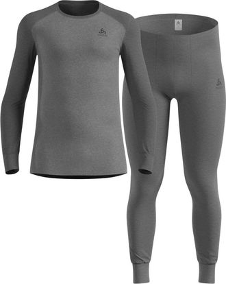 Odlo Active Warm Special Set - - Sport - Uomo - Grigio - L