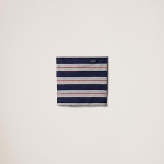 Miu Miu Striped jersey top