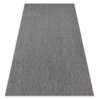 RugsX Rugsx - Alfombra De Cuerda Sisal Flat 48663/920 Liso Antracita Grey 120x170 Cm